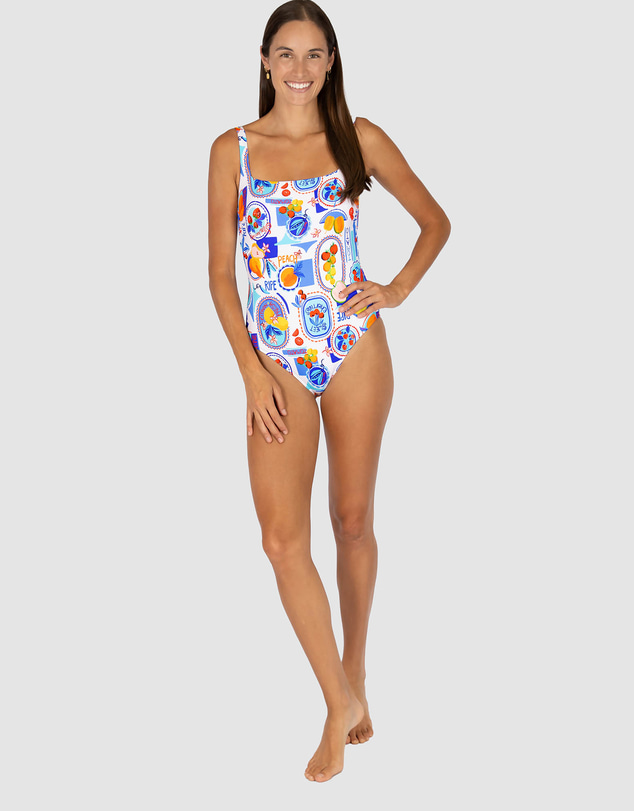 Baku Swimwear - Cinque Terre Square Neck One Piece Swimsuit
