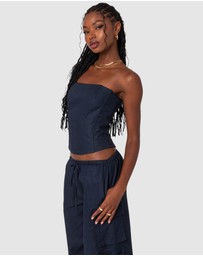 EDIKTED - Bristol Linen Look Corset