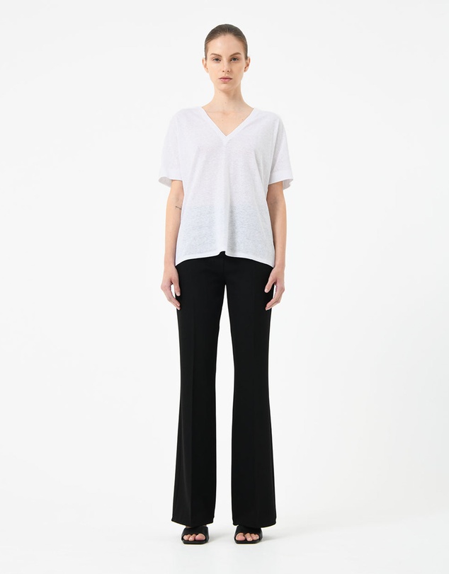 Forcast - Brussels Linen V-Neck Tee
