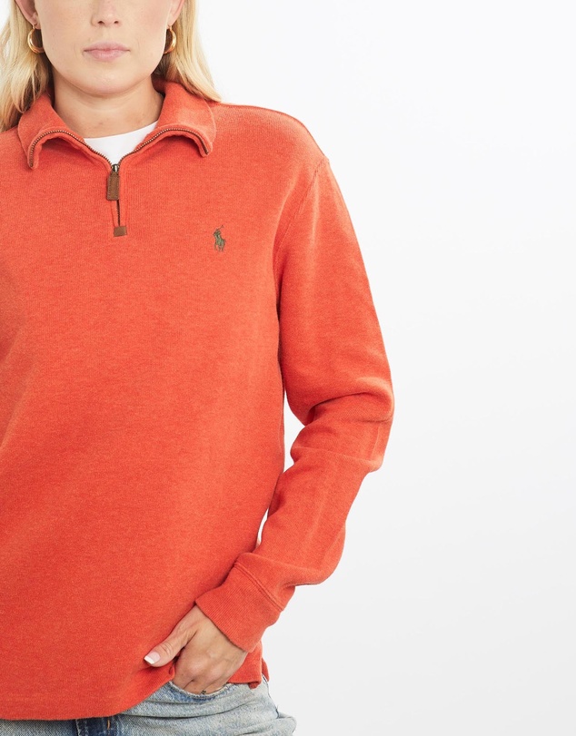 Vintage by The Real Deal - Pre Loved - Vintage Polo Ralph Lauren Quarter Zip Knit Sweater