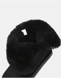 EVERAU - Australian Shepherd Ugg Short Button Sheepskin Upper UGG Boots