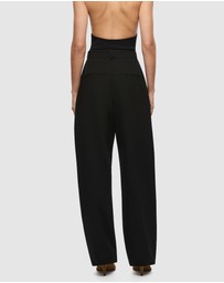 MISHA - Mezzaluna Pleated Barrell Leg Trousers