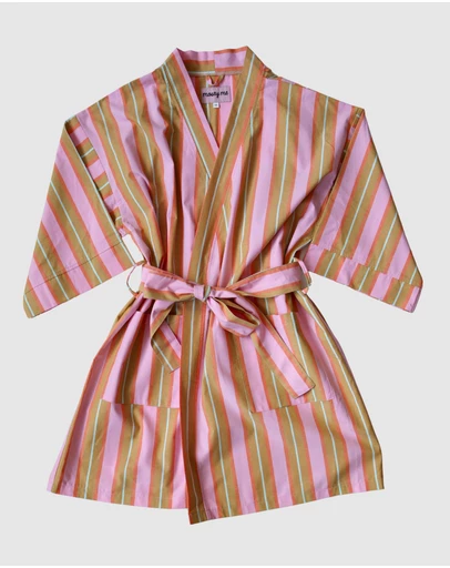 Mosey Me - Sunrise Stripe Short Robe
