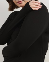 Atmos&Here Curvy - Arienna Jersey Long Sleeve Top