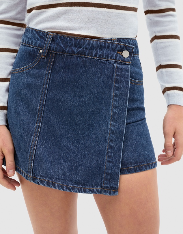 Seed Heritage - Panelled Denim Skort - Teen