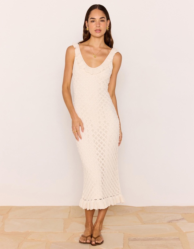 MINKPINK - Sabine Pointelle Midi Dress