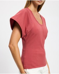 & Other Stories - Scoop-Neck T-Shirt