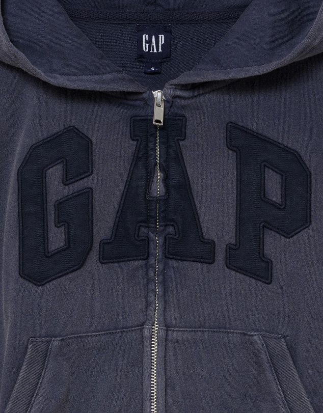 GAP - French Terry Logo Full Zip Hoodie