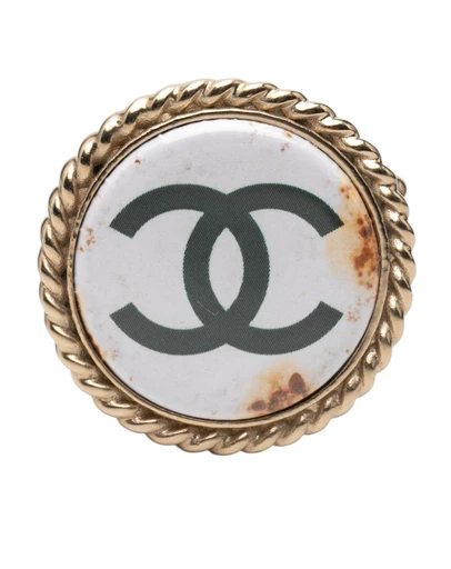 Pre-Loved by Azura Reborn - Pre-Loved CC Resin Gold Plated Pin Brooch