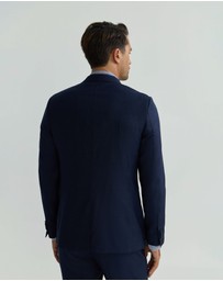 Oxford - Auden Wool Checked Suit Jacket