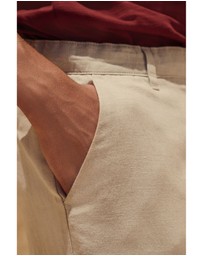 NEXT - Linen Cotton Elasticated Drawstring Trousers Regular Fit