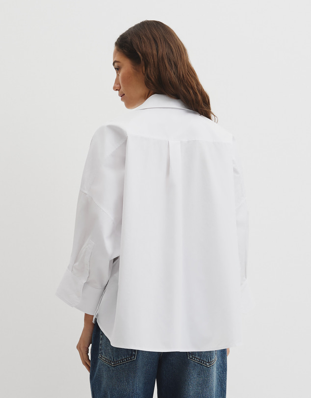 Country Road - Drape Sleeve Cotton Shirt
