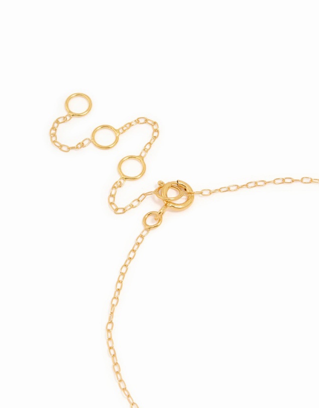 Lovisa - Gold Plated Sterling Silver Pearl & Shell Bracelet