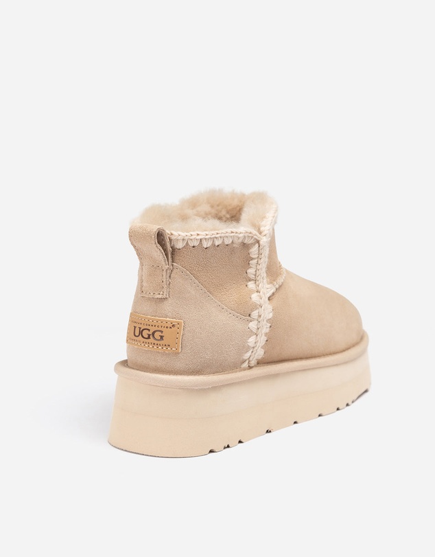 Ozwear Connection Uggs - Ugg Eskimo Platform Mini Boots