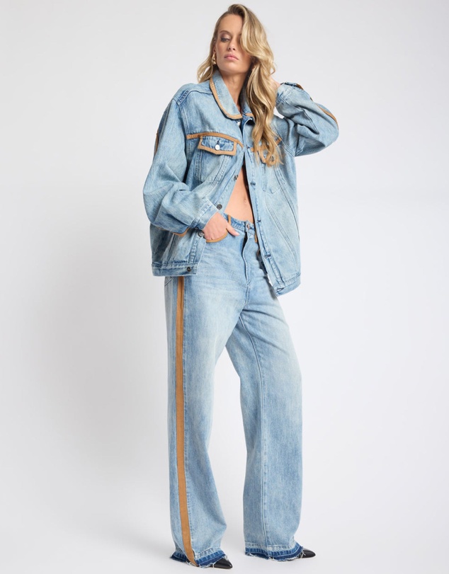 ONE TEASPOON - Rodeo Queen Boyfriend Denim Jacket - Salty Dog