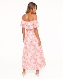 Petal & Pup - Majesty Maxi Dress - Rose Pink Floral