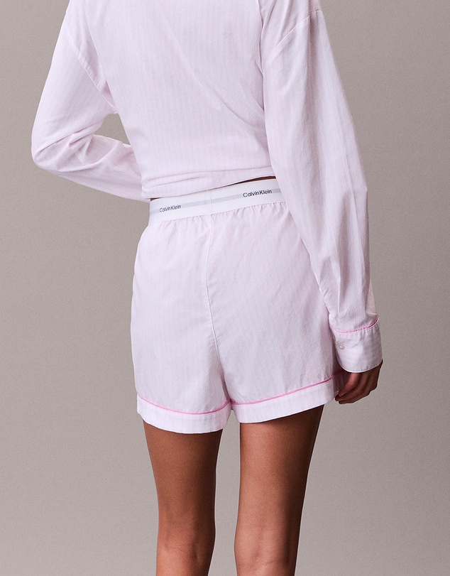 Calvin Klein - Cotton Poplin V Day Poplin Shorts