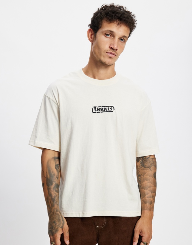 Thrills - Calm State Embro Box Fit Oversize Cropped Tee
