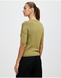 White By FTL - New Jewel Knit Top