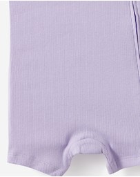 Cotton On Kids - Growie Short Sleeve Zip Romper