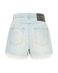 ONE TEASPOON - Gold Mine Le Wolves Mid Length Denim Shorts