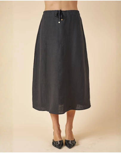CAMIXA - Maddie Linen Midi Skirt
