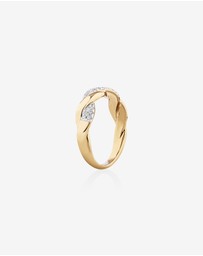 Michael Hill - Twist Ring with 0.20 Carat TW of Diamonds in 10kt Yellow Gold