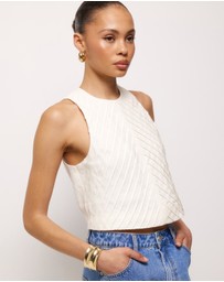 AERE - Maris Pintuck Linen Top