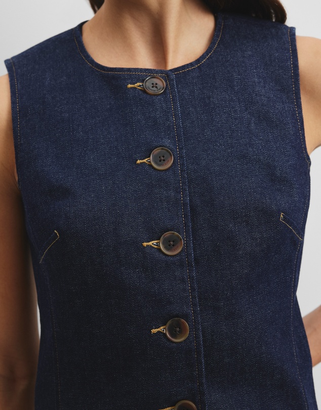 Country Road - Denim Sleeveless Top