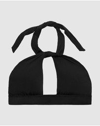 Polo Ralph Lauren - Signature Solids Twist Front & Tie Back Halter Bikini Top