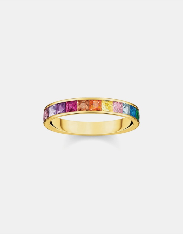THOMAS SABO - Ring colourful stones gold