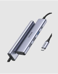 Ugreen - UGREEN 5-in-1 100W USB-C Hub 4K HDMI PD 5GPS Grey