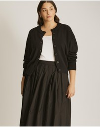 Atmos&Here Curvy - Niamh Cotton Pleated Midi Skirt