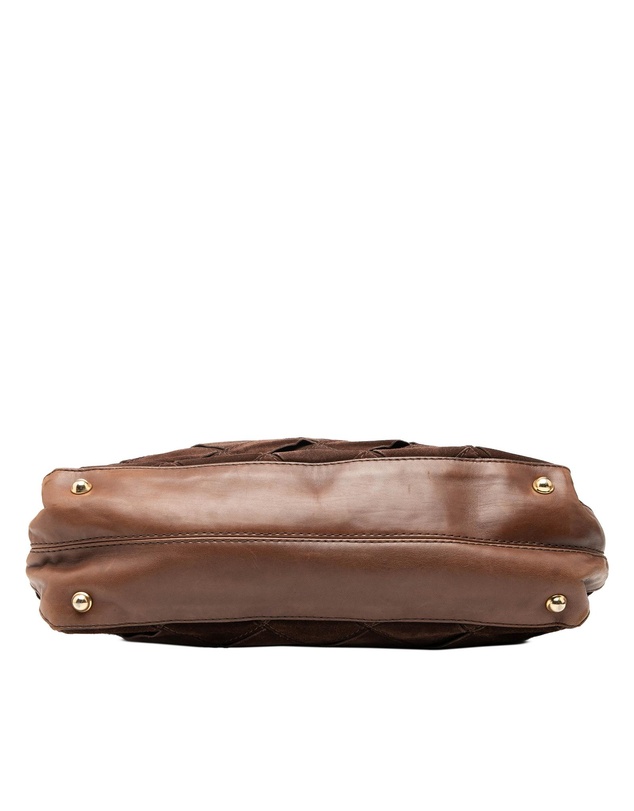 Pre-Loved by Azura Reborn - Pre-Loved Suede Intrecciato Tote