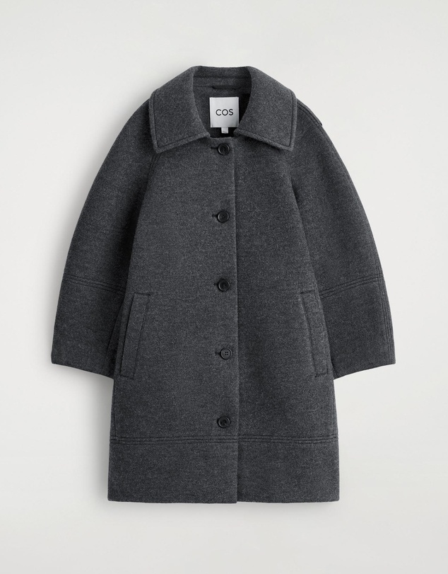 COS - Sculpted Wool-Blend Coat