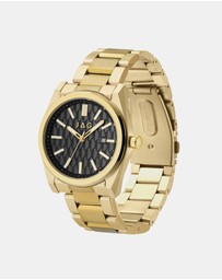 Jag - Beaufort Mens Black Dial 41.8mm Gold Watch