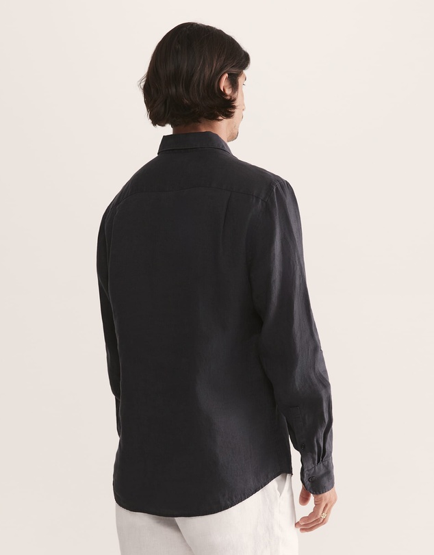 SABA - Anderson Long Sleeve Classic Linen Shirt