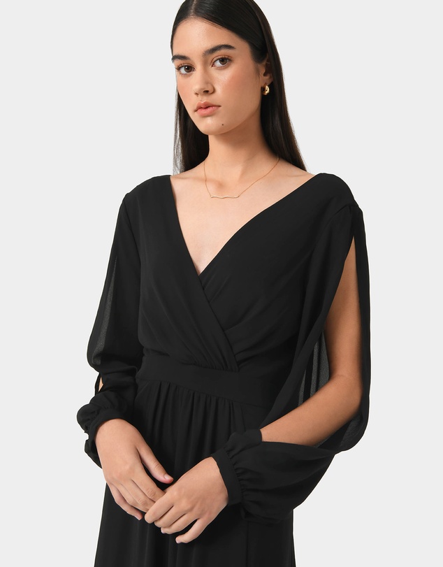 Forcast - Louise Open Sleeve Maxi Dress