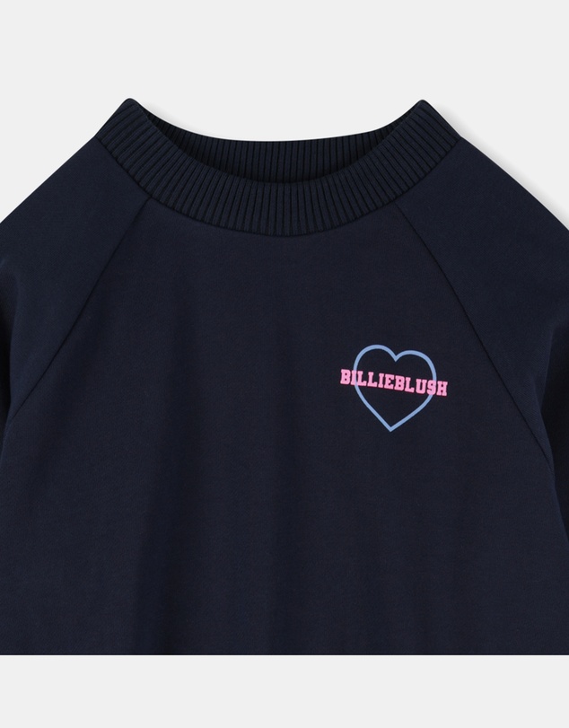 Billieblush - Logo Heart Long Sleeve Dress - Kids-Teens