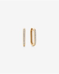 Michael Hill - Huggies with 0.22 Carat TW of Diamonds in 10kt Yellow Gold