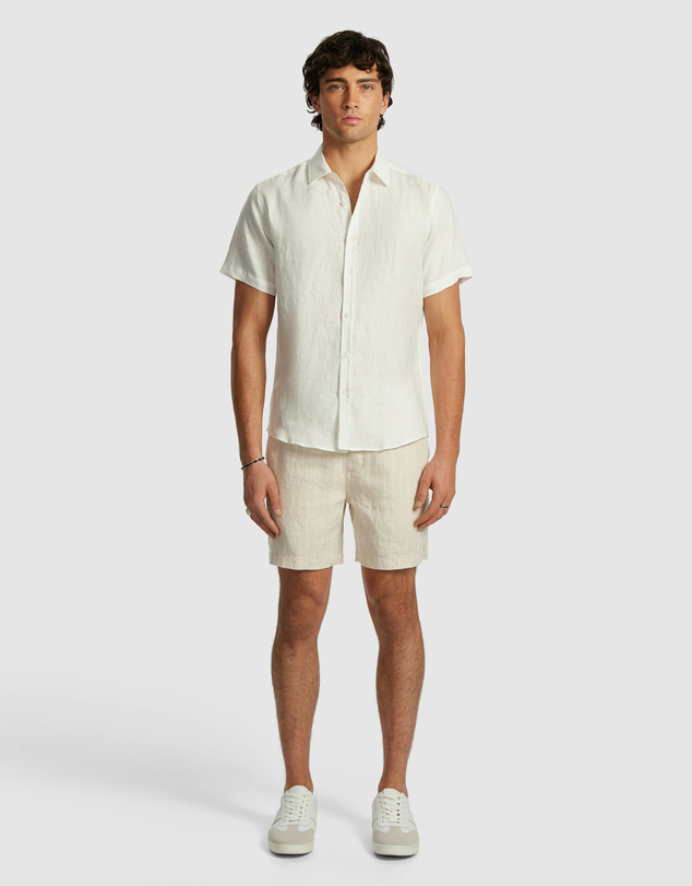 yd. - Lewis Pure Linen Shirt