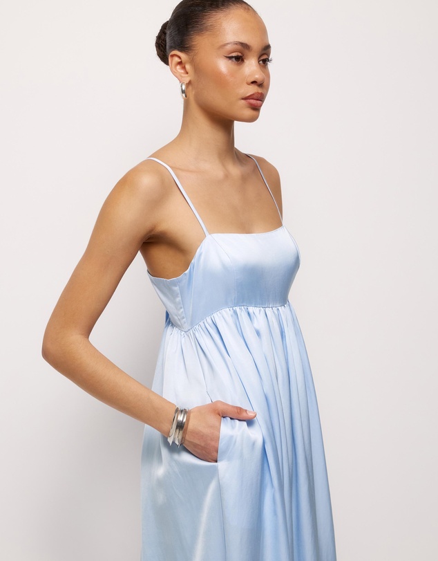 AERE - Suri Satin Maxi Dress