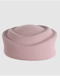 Max Alexander - Felt Dusty Pink Pillbox Hat
