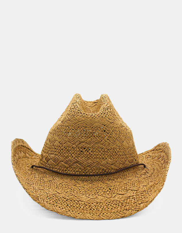 Morgan & Taylor - Wylder Woven Straw Cowboy Hat in Tan Brown