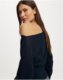Cotton On - The Breezy LS Batwing Knit Top