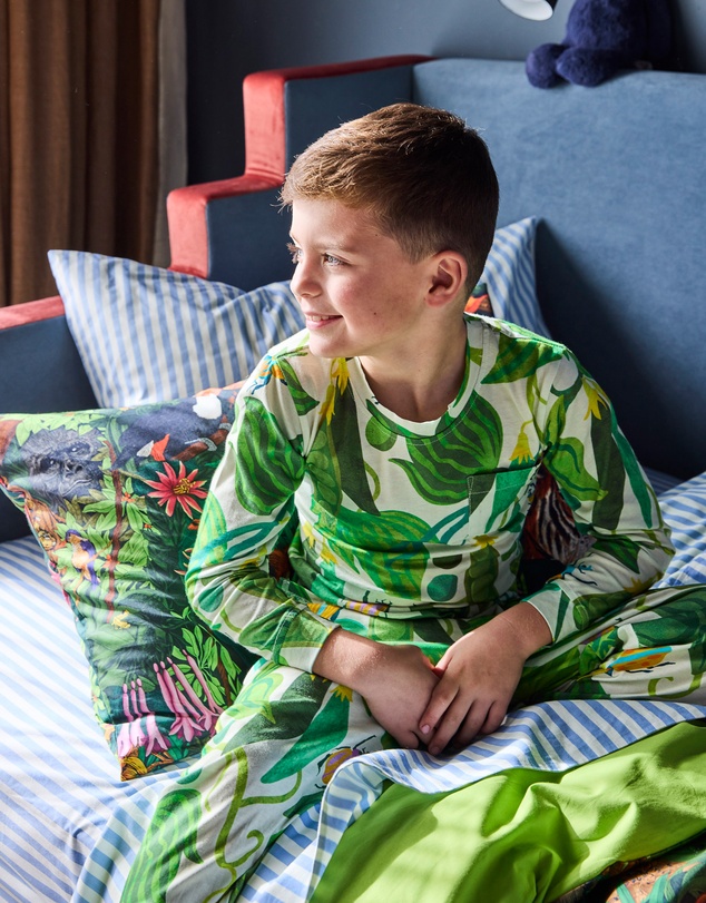 Kip&Co - Kip The Beanstalk Organic Cotton LS Top Pants Pyjama Set - Kids-Teens