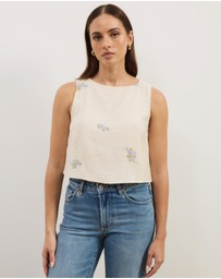 Atmos&Here - Embroidered Shell Top