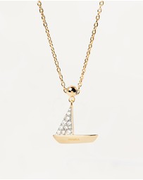 PDPAOLA - Charm Necklace Boat Charm