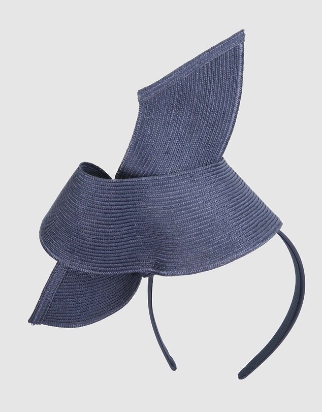 Max Alexander - Modern Navy Twisted Racing Fascinator