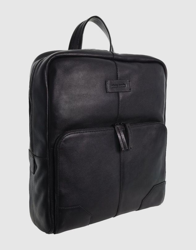 Pierre Cardin - Sleek Leather Laptop Backpack
